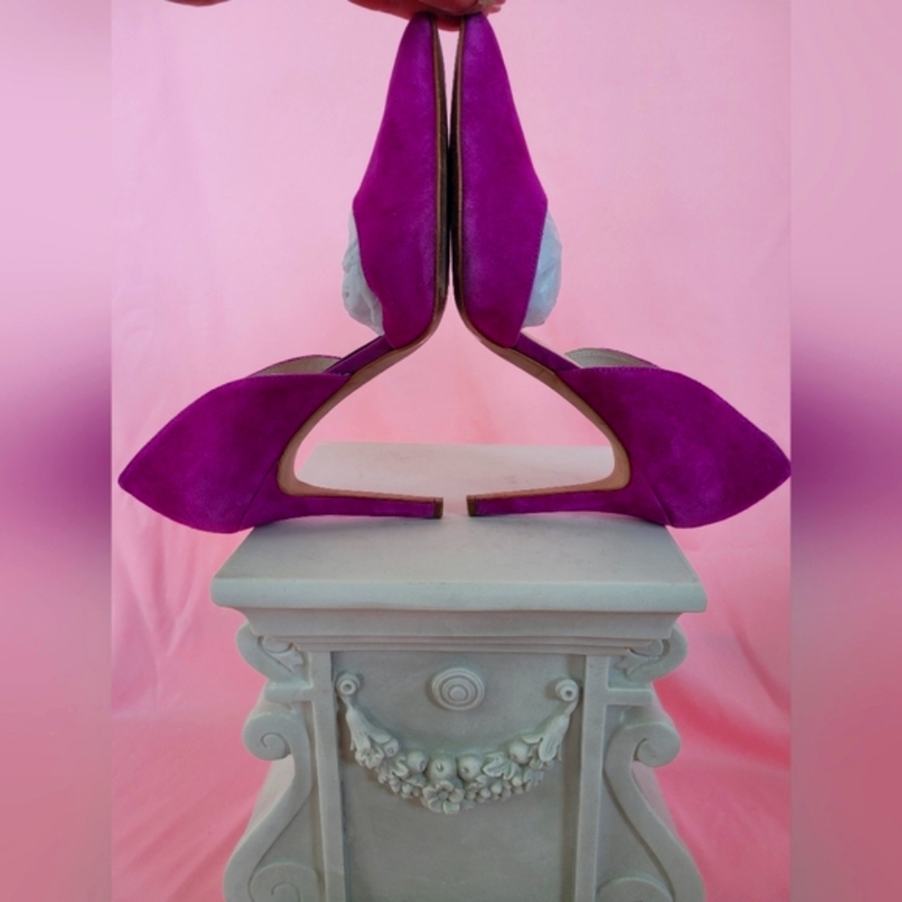 Jessica Simpson Suede Fuschia Women's Heels - Sz 8